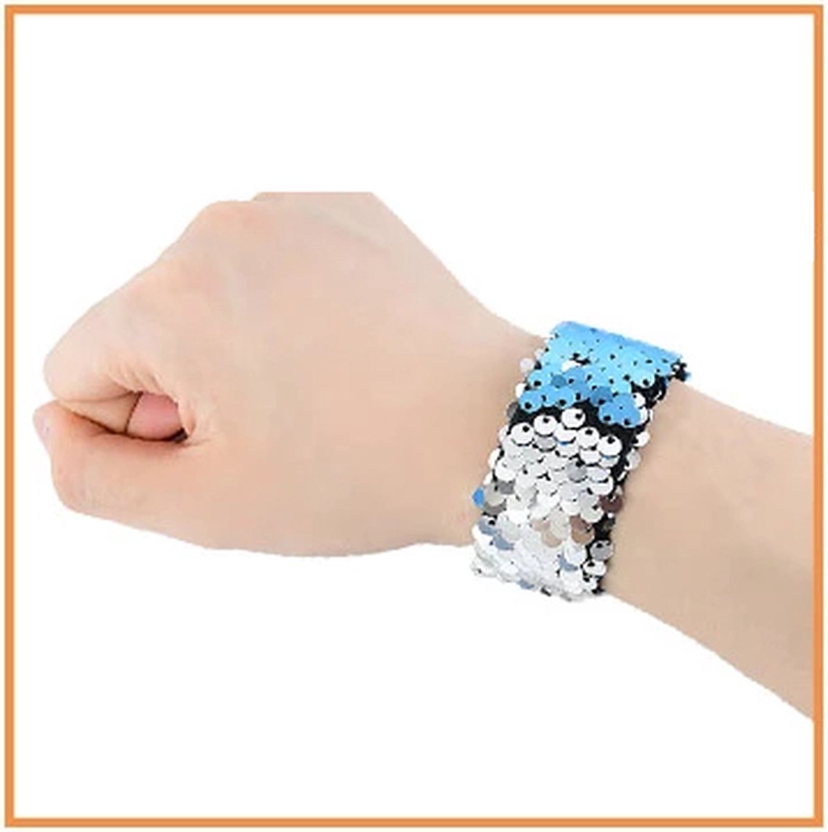 Armband met Glinsterende Pailletten | Lightfight Klaparmband